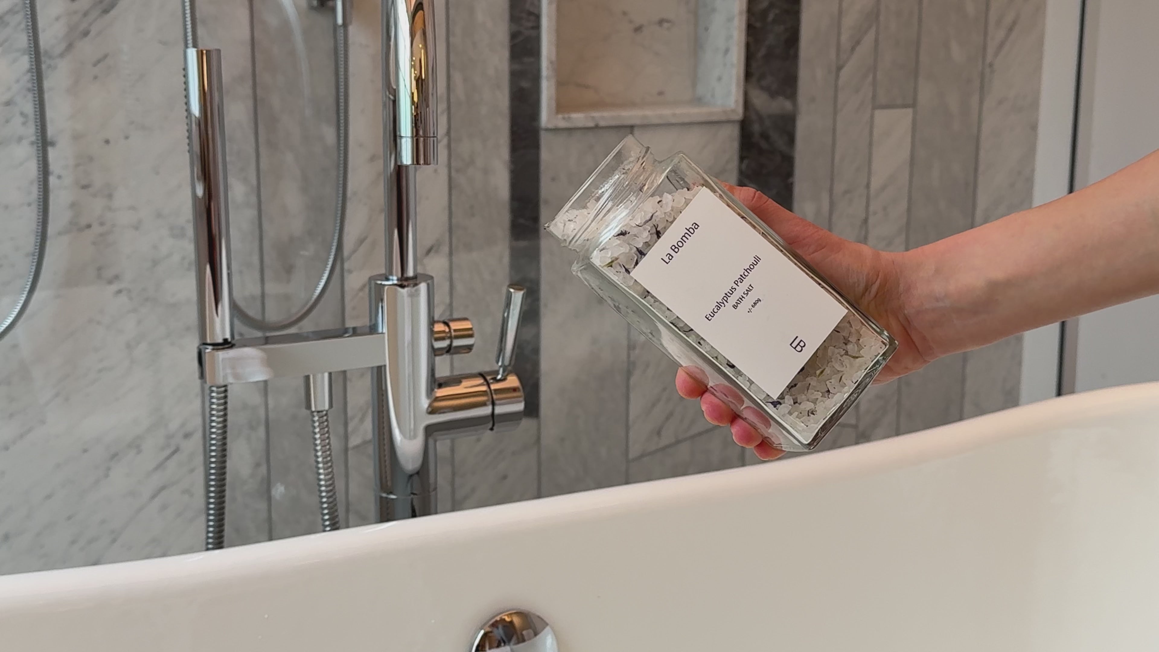 Video with text overlay